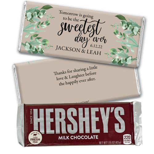 Personalized Rehearsal Sweetest Day Ever Chocolate Bar