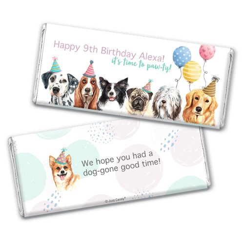 Personalized Dogs Birthday Chocolate Bar