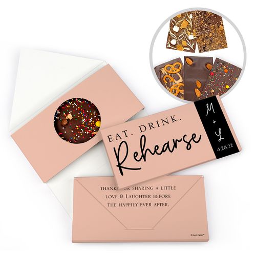 Personalized Rehearse Gourmet Infused Belgian Chocolate Bars (3.5oz)