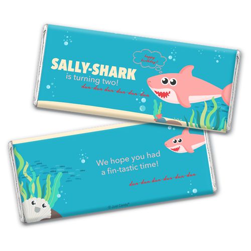 Personalized Shark Birthday Hershey's Milk Chocolate Bar