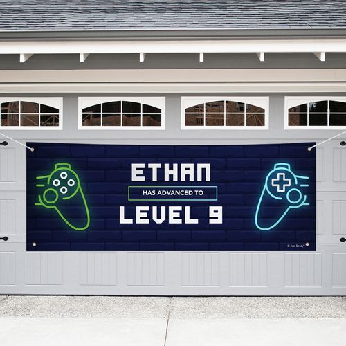 Personalized Gamer Birthday Giant Banner