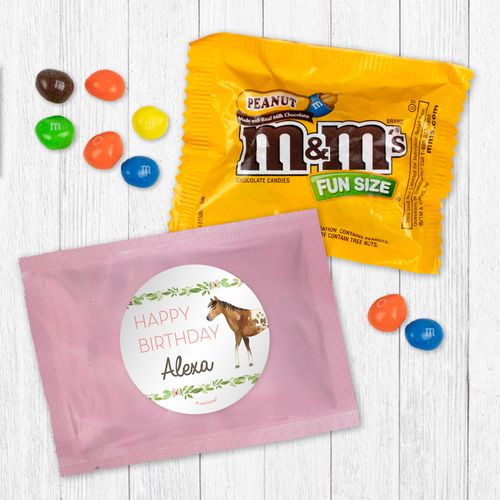 Personalized Horse Birthday Peanut M&Ms Favor - Wild Horse