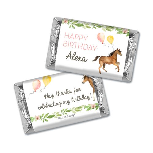 Personalized Galloping Birthday Kids Birthday Hershey's Miniatures