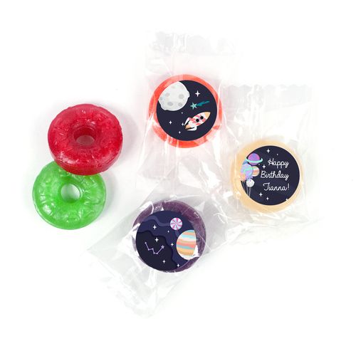 Personalized Space Birthday Life Savers 5 Flavor Hard Candy - Out of this World