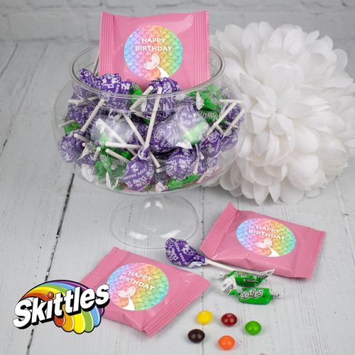 Kids Birthday Rainbow Mermaid Pinata Candy Mix 2lb Bag - 179 pieces