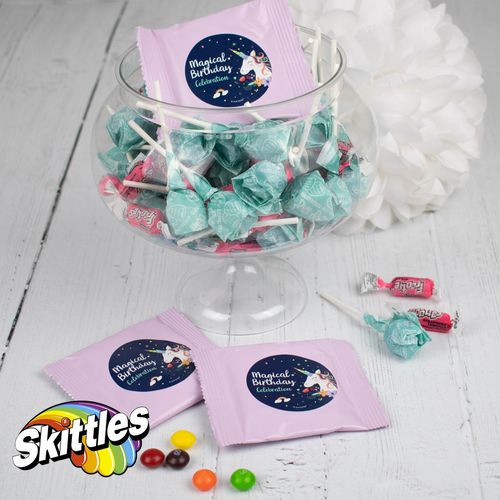 Kids Birthday Unicorn Pinata Candy Mix 2lb Bag - 179 pieces