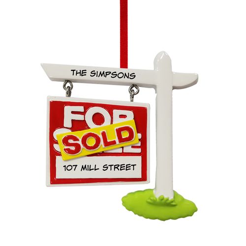 Real Estate For Sale Sign Ornament