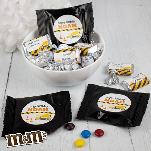 Kids Birthday Construction Pinata Chocolate Candy Mix 2lb Bag - 113 pieces