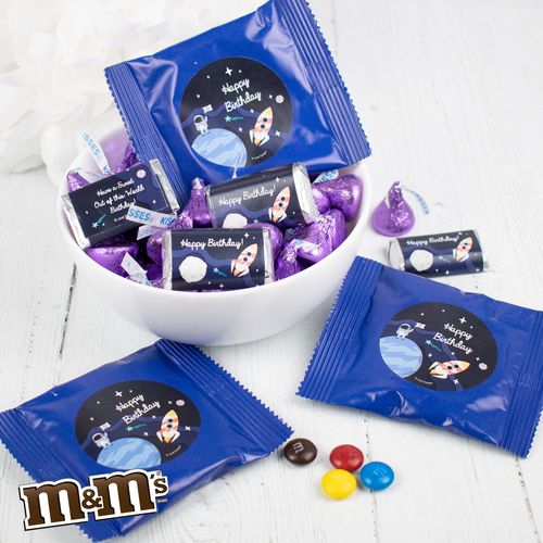 Kids Birthday Space Pinata Chocolate Candy Mix 2lb Bag - 113 pieces