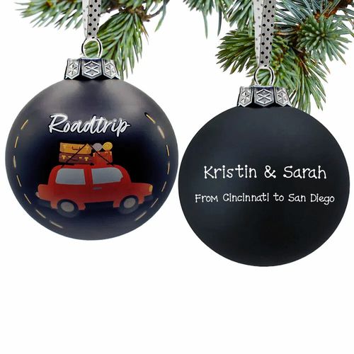 Custom Road Trip Ball Ornament