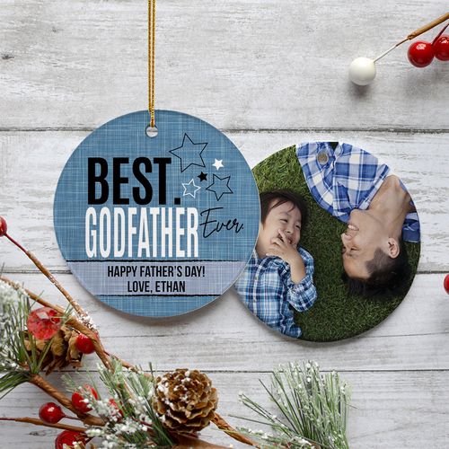 Best Godfather Ever Photo Ornament