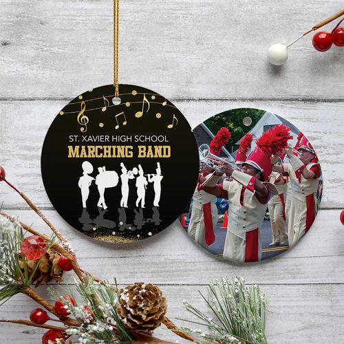 Persoinalized Maching Band Photo Ornament