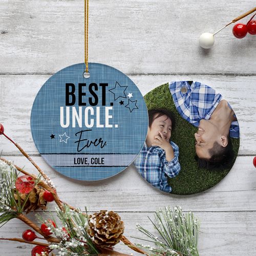 Best Uncle Ever Photo Ornament