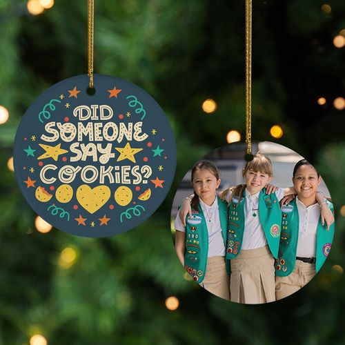 Scouts Cookies Photo Ornament