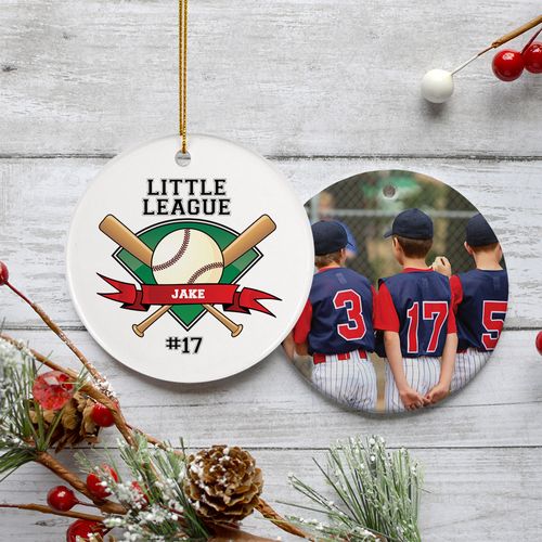 Little League Photo Ornament