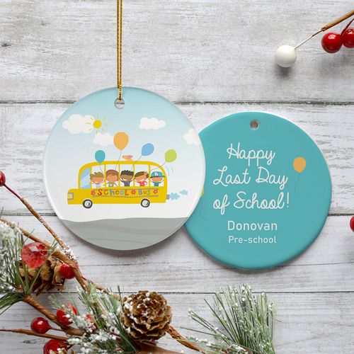 Last Day Of School Bus Ornament