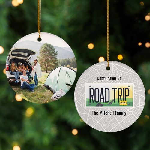 Road Trip Anywhere Photo Ornament