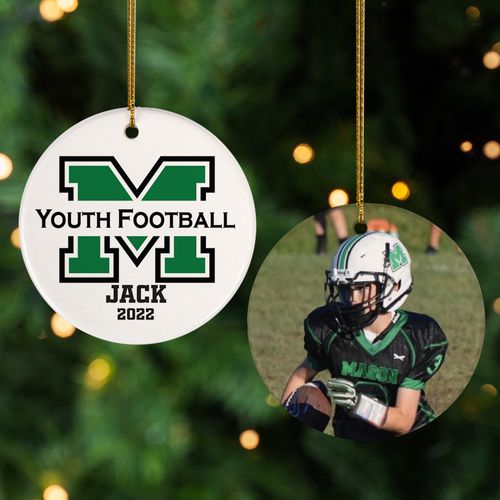 Mason Youth Football Christmas Ornament