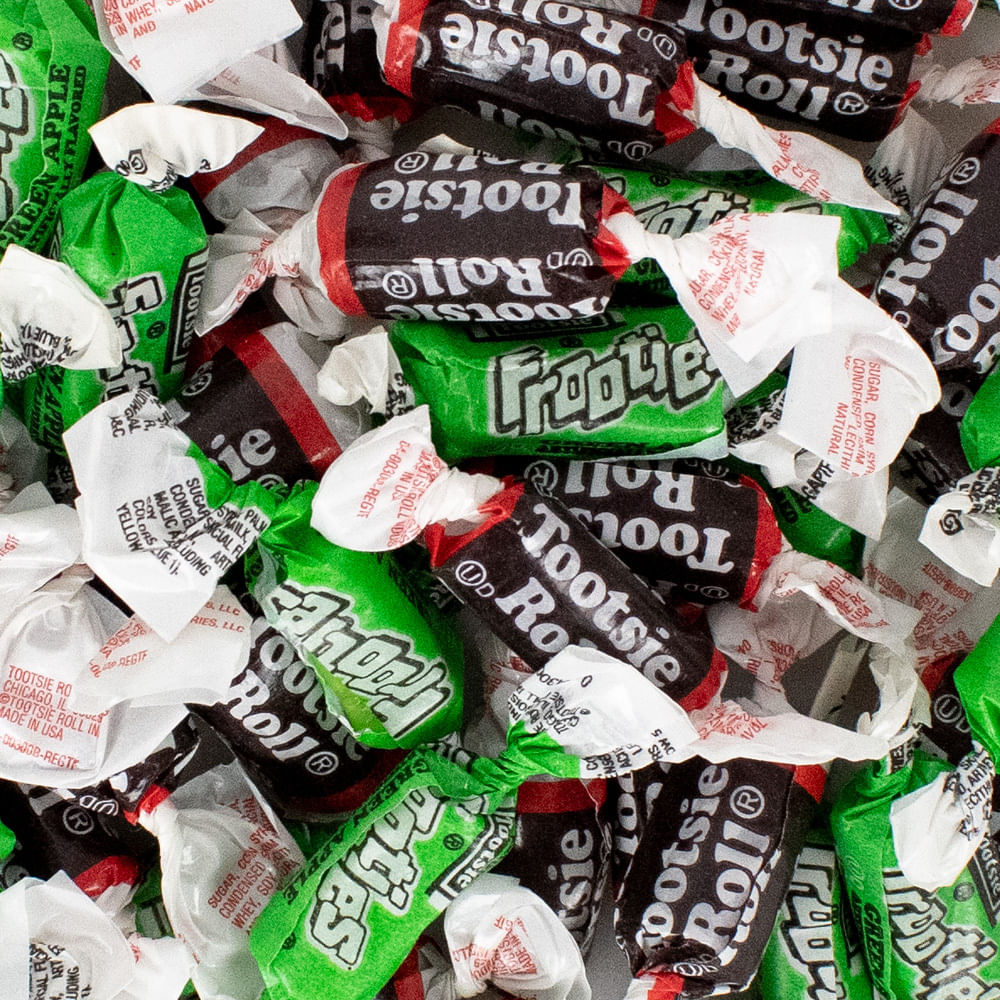 Halloween Green Apple Frooties & Tootsie Roll Midgees - JustCandy.com