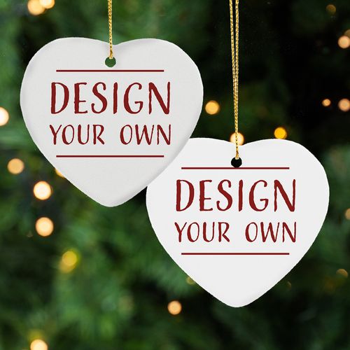 Design Your Own Photo Heart Ornament