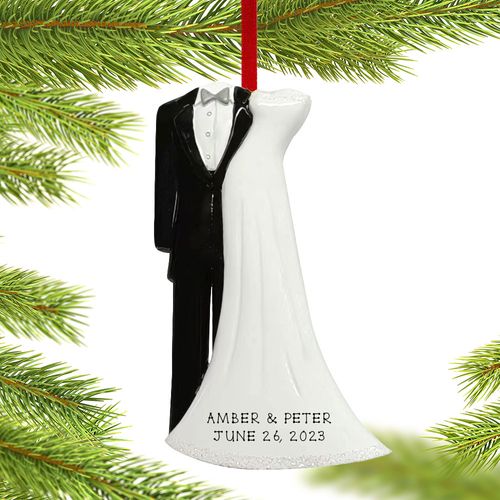 Wedding Gown and Tux Ornament