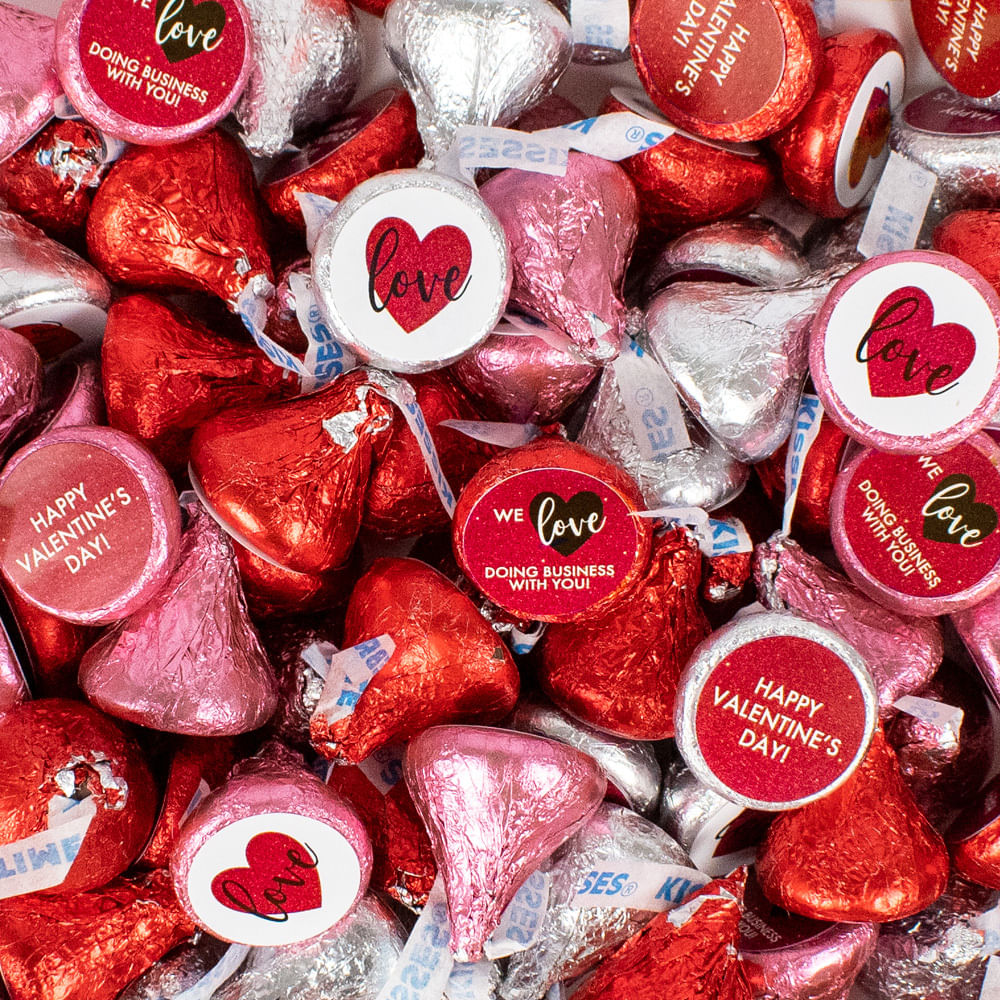 Assembled Valentine's Day Hershey's Kisses Candy 75ct - Corporate ...