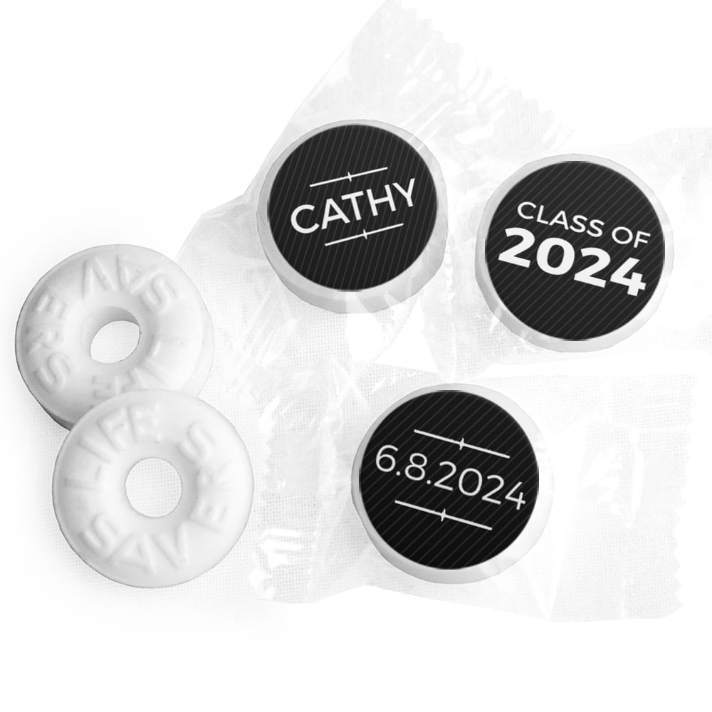 Graduation Personalized Life Savers Mints Cameo - JustCandy.com