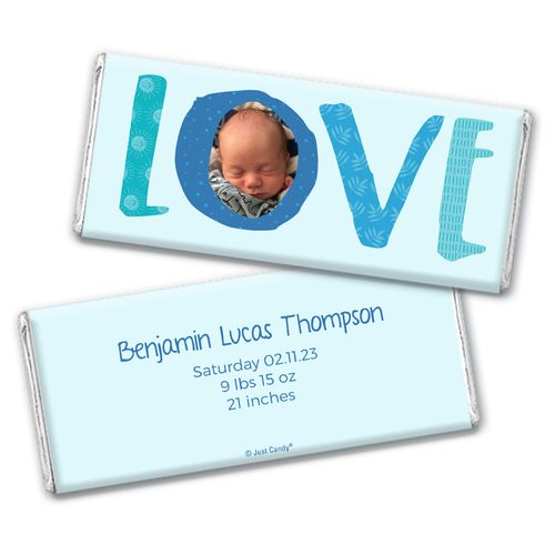 Personalized Baby Photo Announcement Chocolate Bar