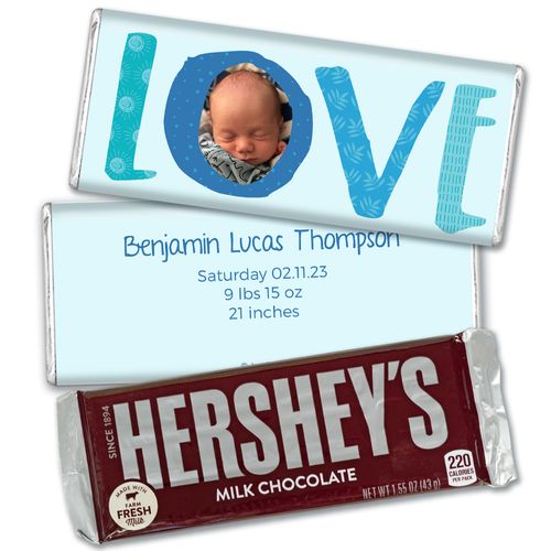 Personalized Baby Photo Announcement Hershey's Milk Chocolate Bar