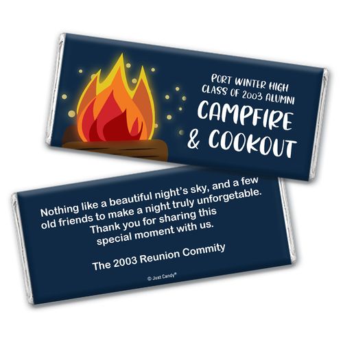 Personalized Campfire Reunion Chocolate Bar