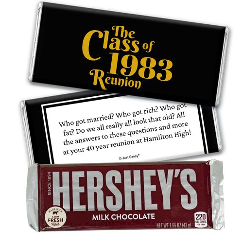 Personalized Retro Class Reunion Chocolate Bar