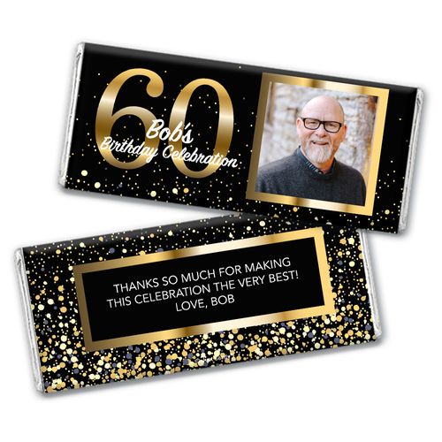 Personalized 60th Birthday Celebration Chocolate Bar