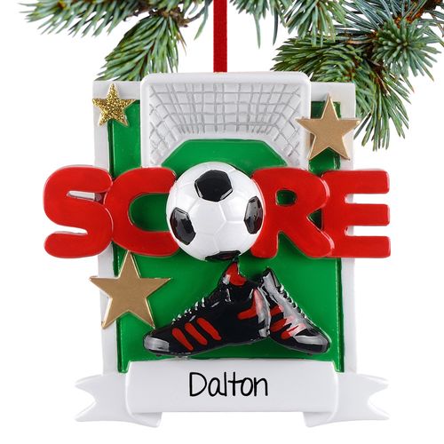 Personalized Soccer Score Ornament