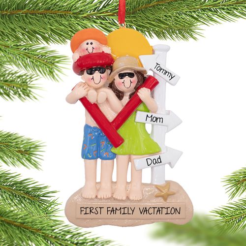 Personalized Beach Day Ornament