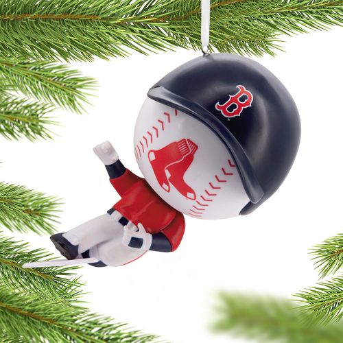 MLB Bouncing Buddy Sliding Boston Red Sox Ornament