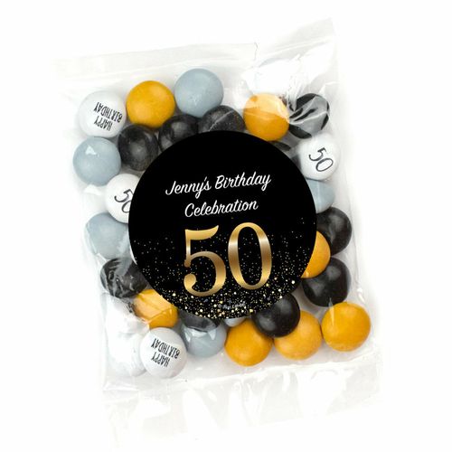 Elegant Milestone - 50 Candy Bag with JC Chocolate Minis