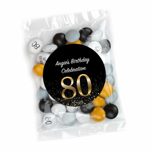 Elegant Milestone - 80 Candy Bag with JC Chocolate Minis