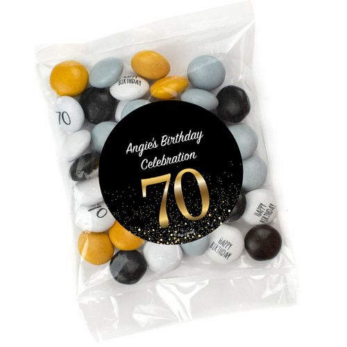 Elegant Milestone - 70 Candy Bag with JC Chocolate Minis