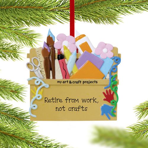 Arts and Crafts Retirement Ornament