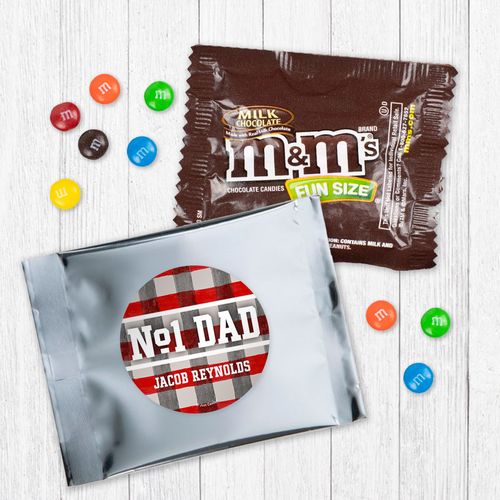 Personalized Father's Day Number One Dad Milk Chocolate M&Ms
