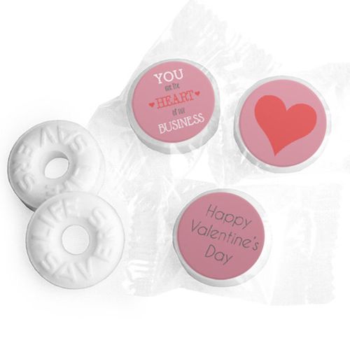 Valentine's Day Heart of Our Business Life Savers Mints