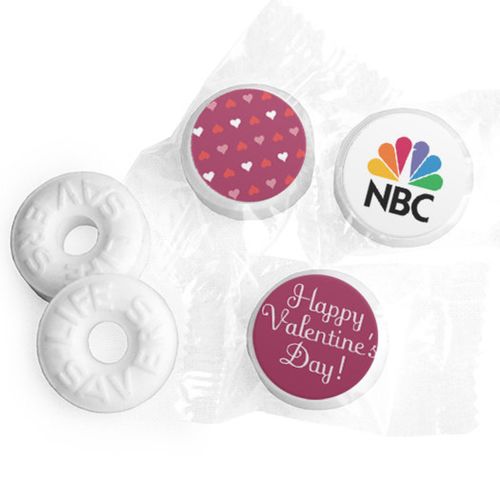 Personalized Valentine's Day Add Your Logo Hearts Life Savers Mints