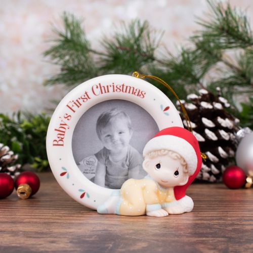 Precious Moments Baby's First Picture Frame Ornament