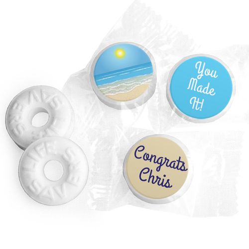 Retirement Favors - Relax Stickers - Life Savers