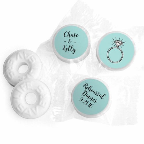 Bonnie Marcus Collection Rehearsal Dinner Bada Bling Stickers Personalized Life Savers