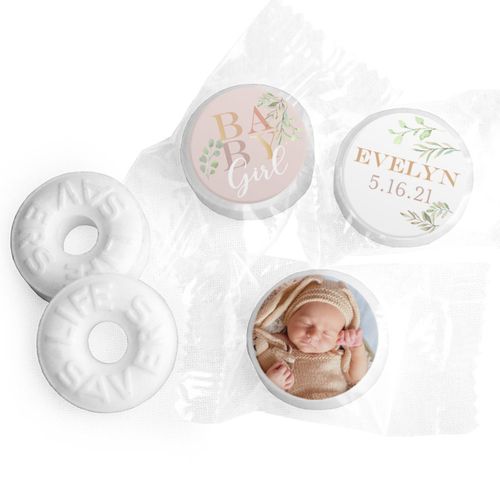 Baby Shower Personalized Life Savers Mints Baby Girl