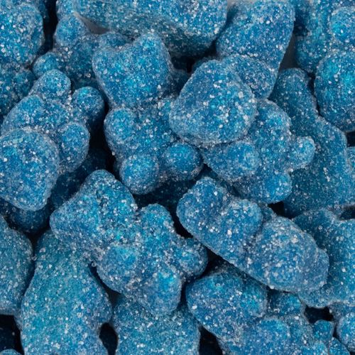 Blue Raspberry Sugar Coated Gummy Bears