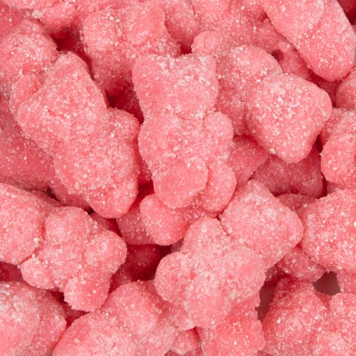 Pink Strawberry Sugar Coated Gummy Bears