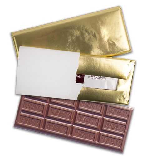 Hershey's Milk Chocolate Gold Foil Wrapped Bar