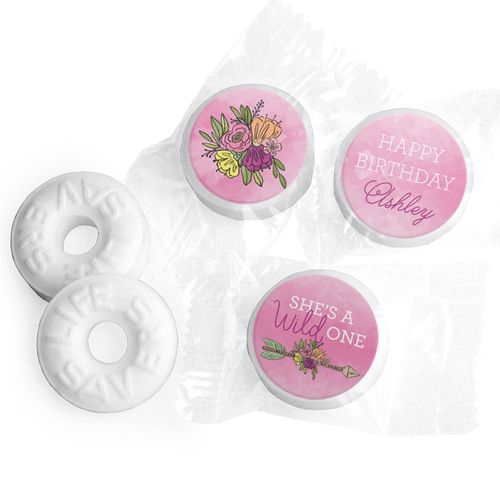 Personalized Birthday She's a Wild One Life Savers Mints
